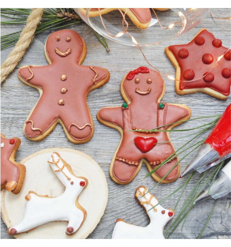 Scrapcooking 3 Colorants En Poudre Noël Vert Rouge Doré