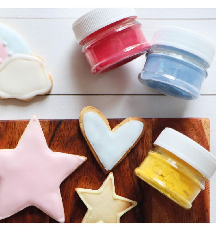 Scrapcooking 3 Préparations Colorantes D'origine Naturelle Licorne (Dragée Mint Lemon)