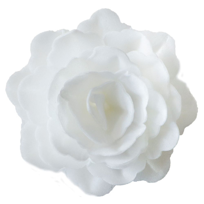 Scrapcooking 3 Roses Royales Blanches En Azyme Pour La Décoration De Gâteaux