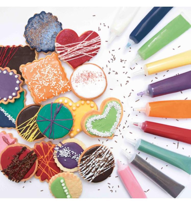 Scrapcooking 4 Stylos Goût Choco Rouge Blanc Vert Choco