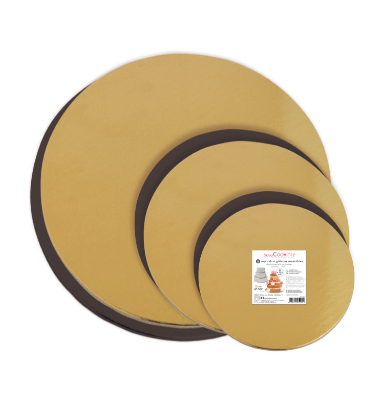 Scrapcooking 6 Supports Gâteaux Assortis Ø14 18 22cm