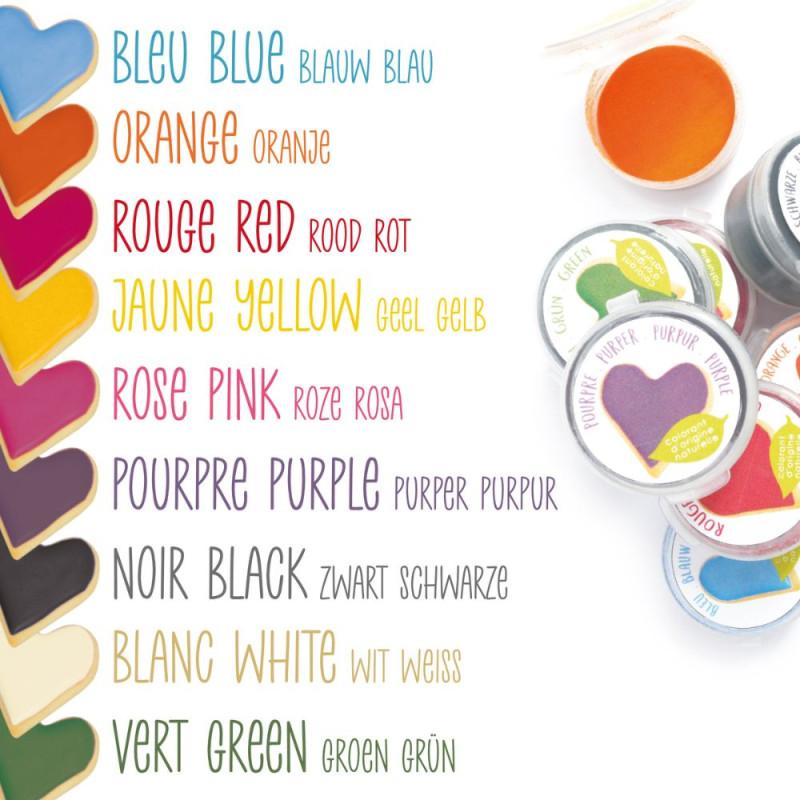 Scrapcooking 9 Mini Préparations Colorantes D'origine Naturelle En Poudre