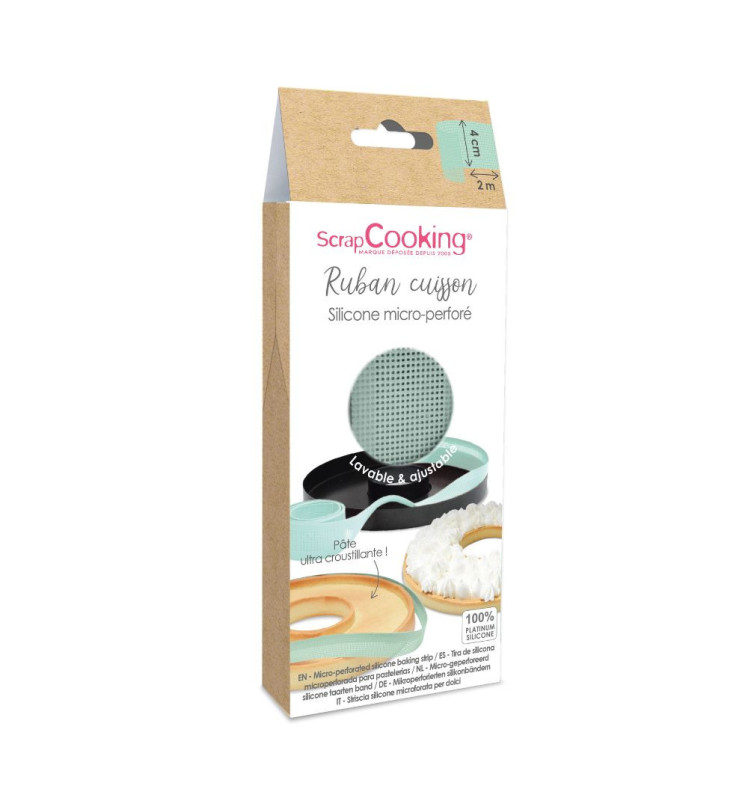 scrapcooking Bande silicone micro-perforée cuisson - H 4 cm X 200 cm