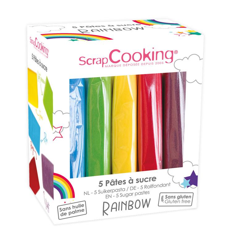 scrapcooking Boite 5 pâtes à sucre Printemps 5 x 80g