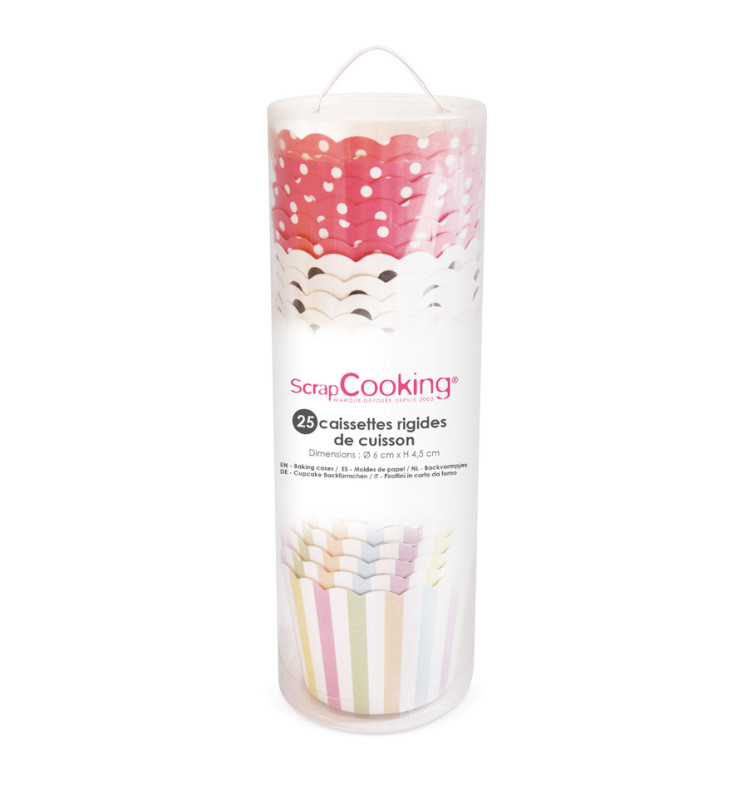scrapcooking Caissettes de cuisson motifs assortis x 25
