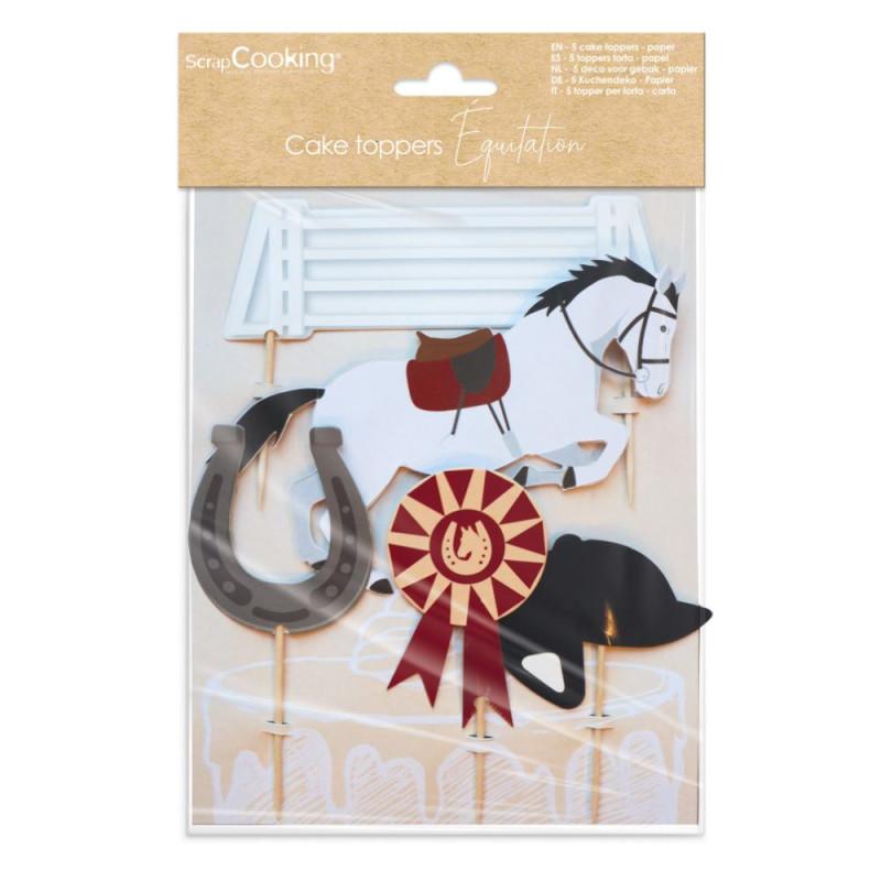 scrapcooking Cake toppers équitation pour déco de gâteaux