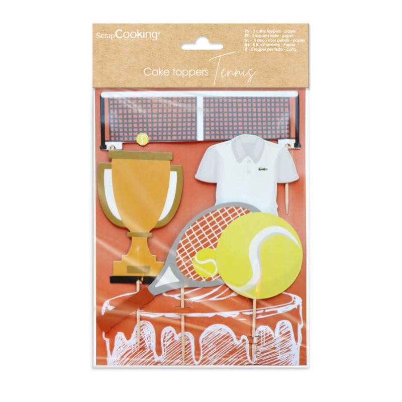 scrapcooking Cake toppers tennis pour déco de gâteaux