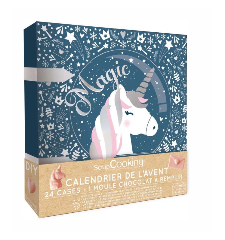 scrapcooking Calendrier de l'avent Licorne pour chocolat à remplir