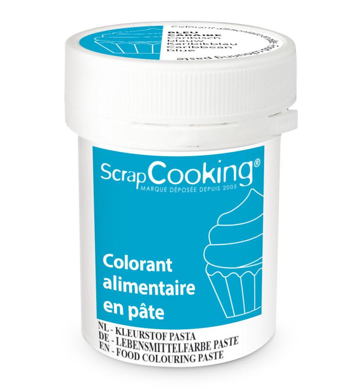 scrapcooking Colorant alimentaire en pâte bleu caraïbes 20g