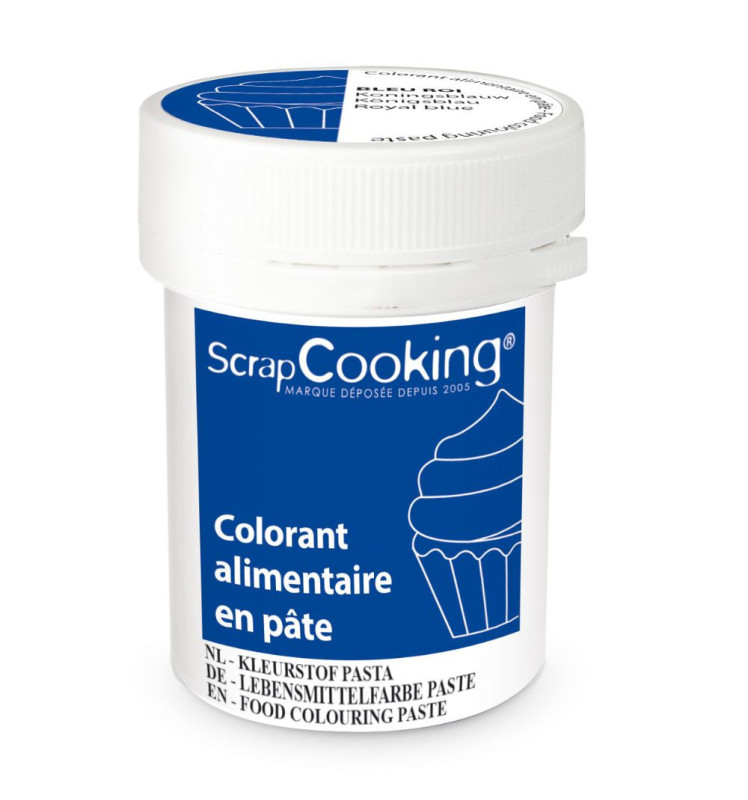 scrapcooking Colorant alimentaire en pâte bleu roi 20g
