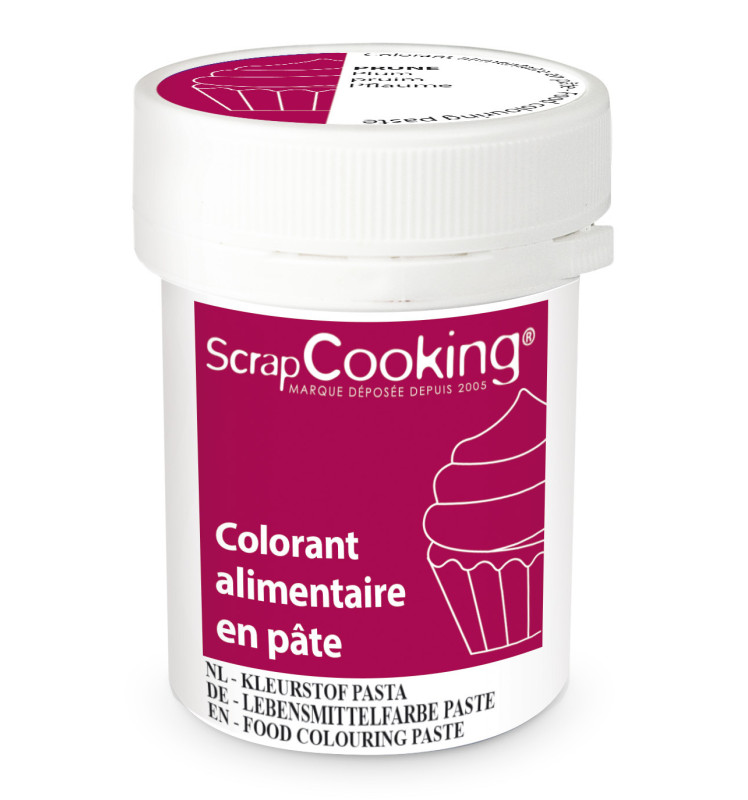 scrapcooking Colorant alimentaire en pâte prune 20g