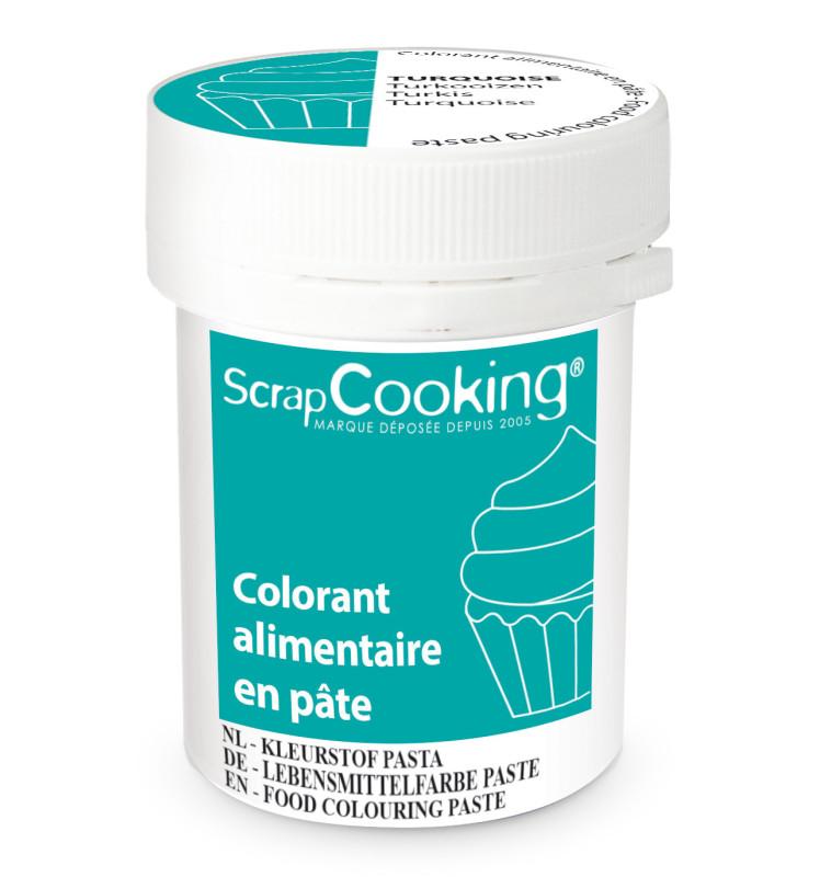 scrapcooking Colorant alimentaire en pâte turquoise 20g