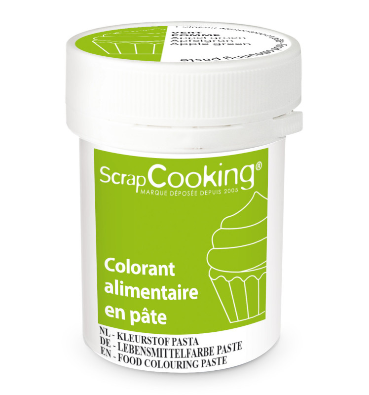 scrapcooking Colorant alimentaire en pâte vert pomme 20g