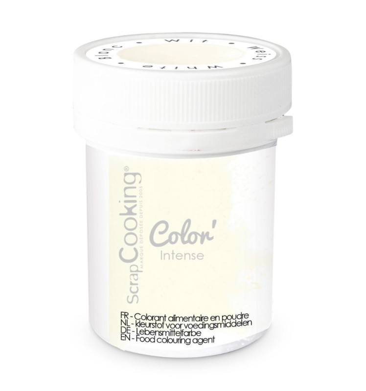 scrapcooking Colorant alimentaire en poudre blanc 5 gr