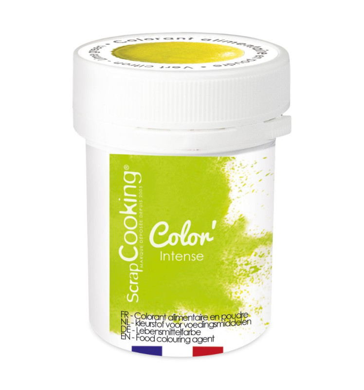 scrapcooking Colorant alimentaire en poudre vert citron 5 gr
