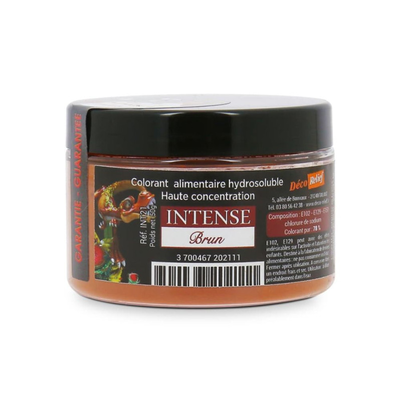 Scrapcooking Colorant Alimentaire Hydrosoluble Intense Brun En Poudre - 50 G