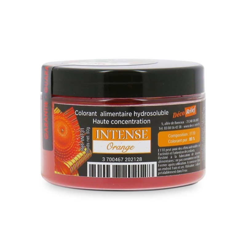 Scrapcooking Colorant Alimentaire Hydrosoluble Intense Orange En Poudre - 50 G