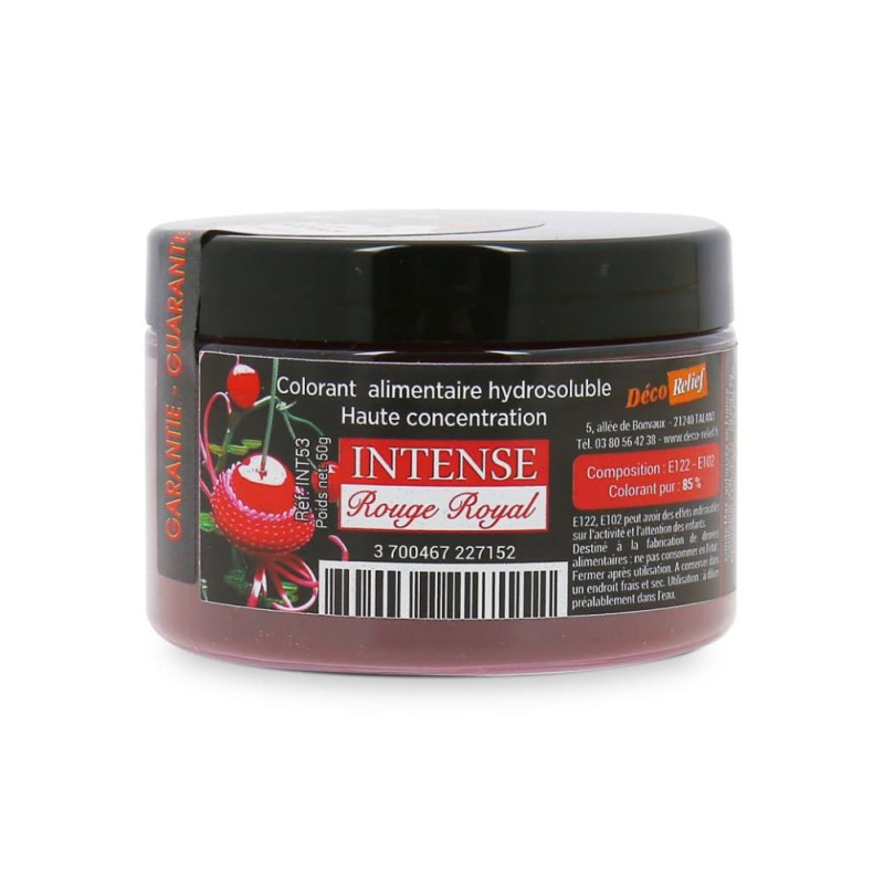 scrapcooking Colorant alimentaire hydrosoluble intense rouge royal en poudre - 50 g