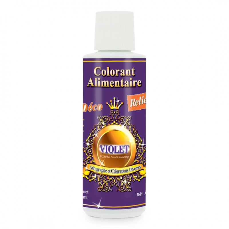 Scrapcooking Colorant Alimentaire Hydrosoluble Violet Professionnel Spécial Aérographe - 125 Ml