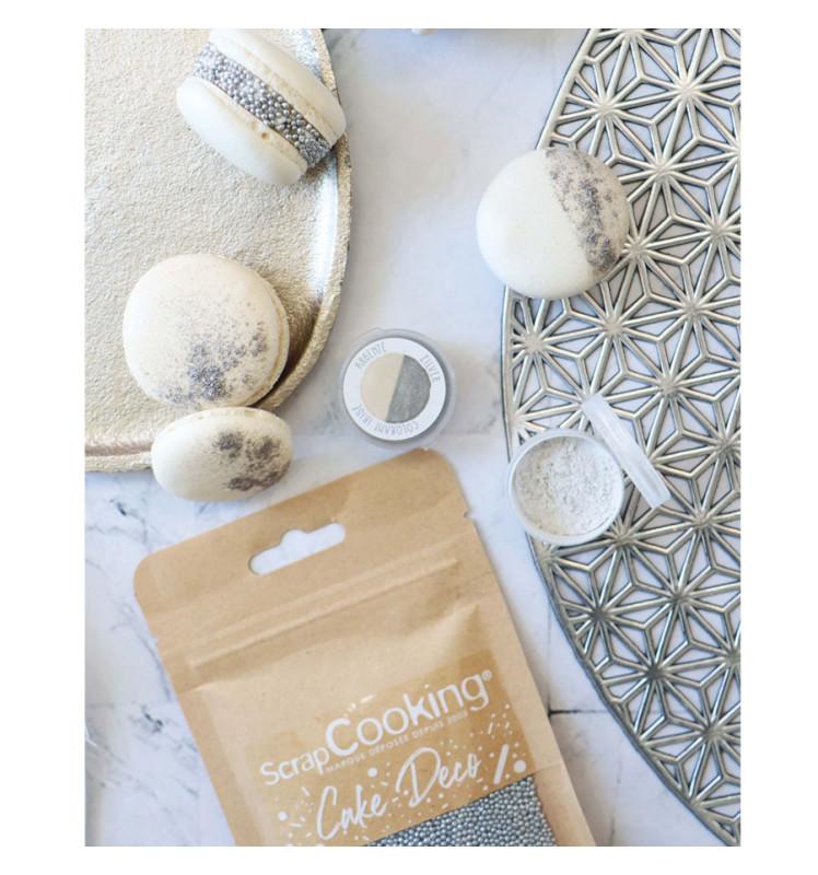 Scrapcooking Décors Sucrés Mini-billes Argentées 80g
