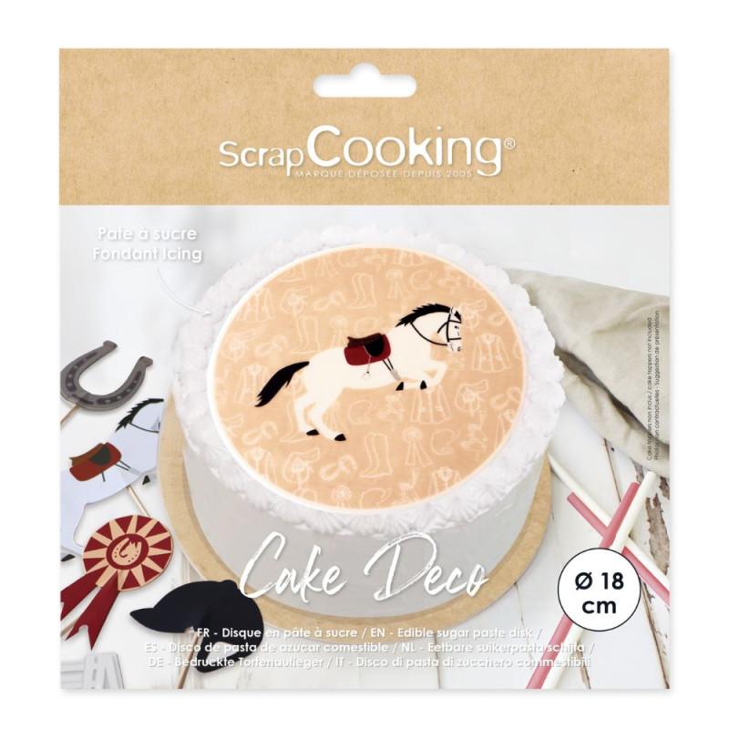 scrapcooking Disque PAS dessus gâteau terrain d'équitation Ø 18 cm