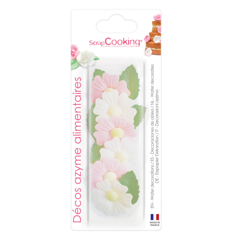 Scrapcooking Fleurs Azyme églantines/feuilles Vertes