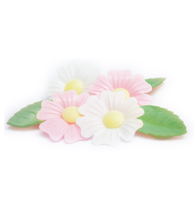 scrapcooking Fleurs azyme églantines/feuilles vertes