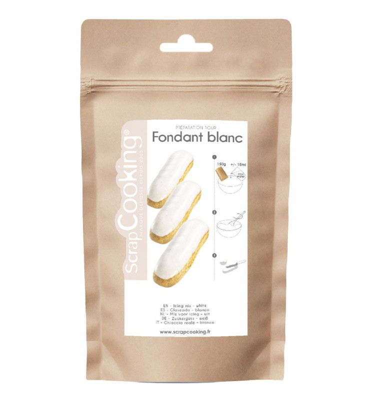scrapcooking Fondant blanc en poudre pour glaçage 500g