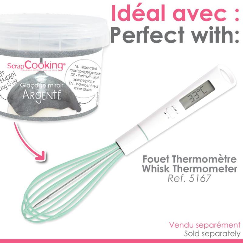 Scrapcooking Glaçage Miroir Prêt à L'emploi Argenté 300g