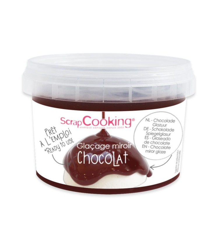 scrapcooking Glaçage miroir prêt à l'emploi chocolat 300g