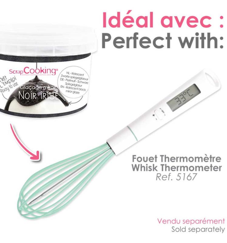 Scrapcooking Glaçage Miroir Prêt à L'emploi Noir Irisé 300g