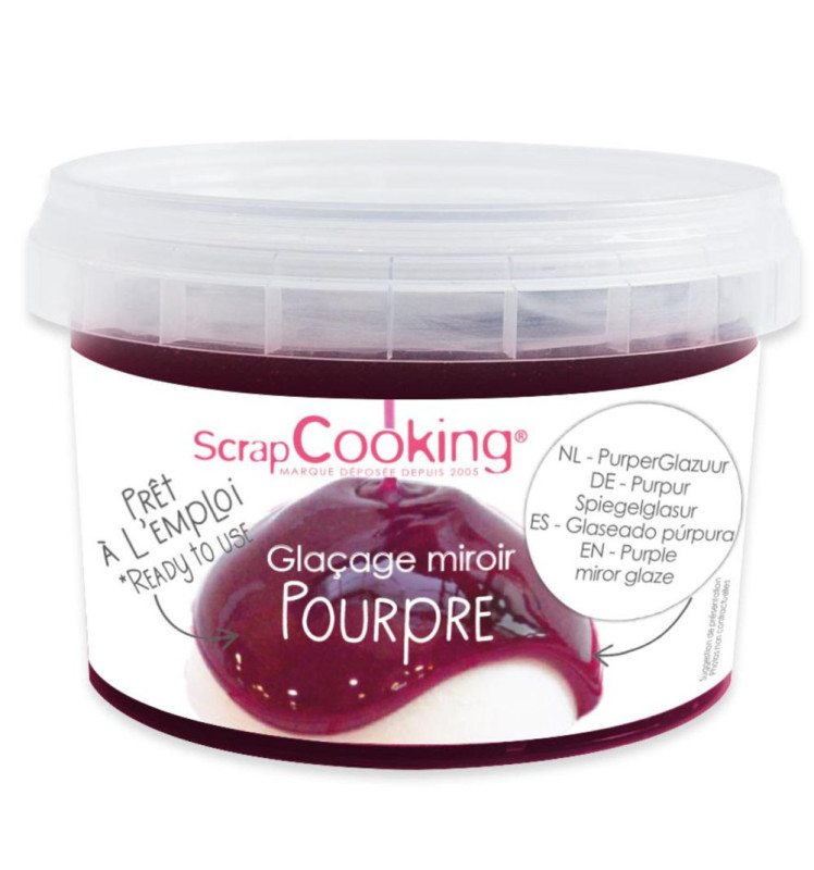 scrapcooking Glaçage miroir prêt à l'emploi pourpre 300g