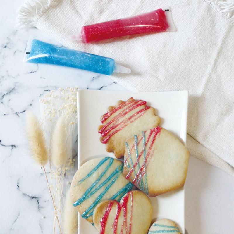 Scrapcooking Icing Stylo Irisé Rose Pour Décorer Gâteaux Et Biscuits