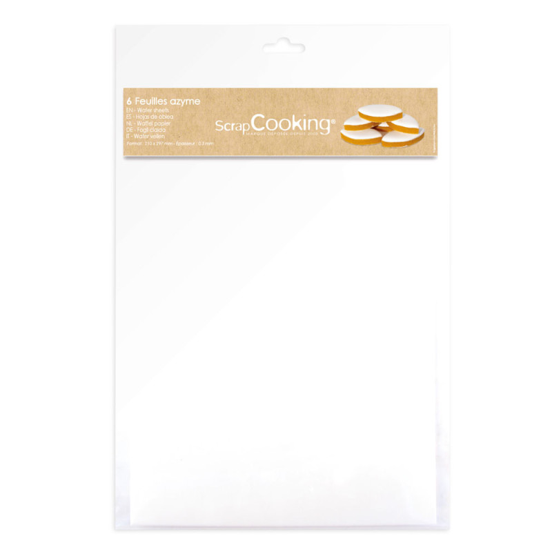 Scrapcooking Lot De 6 Feuilles Azyme Spécial Calissons
