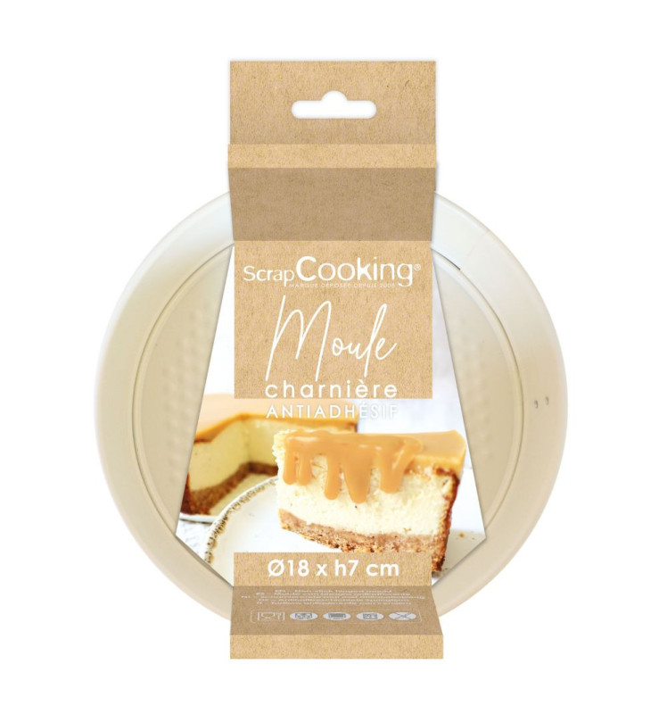 scrapcooking Moule à charnière Acier Antiadhésif Ø18 cm