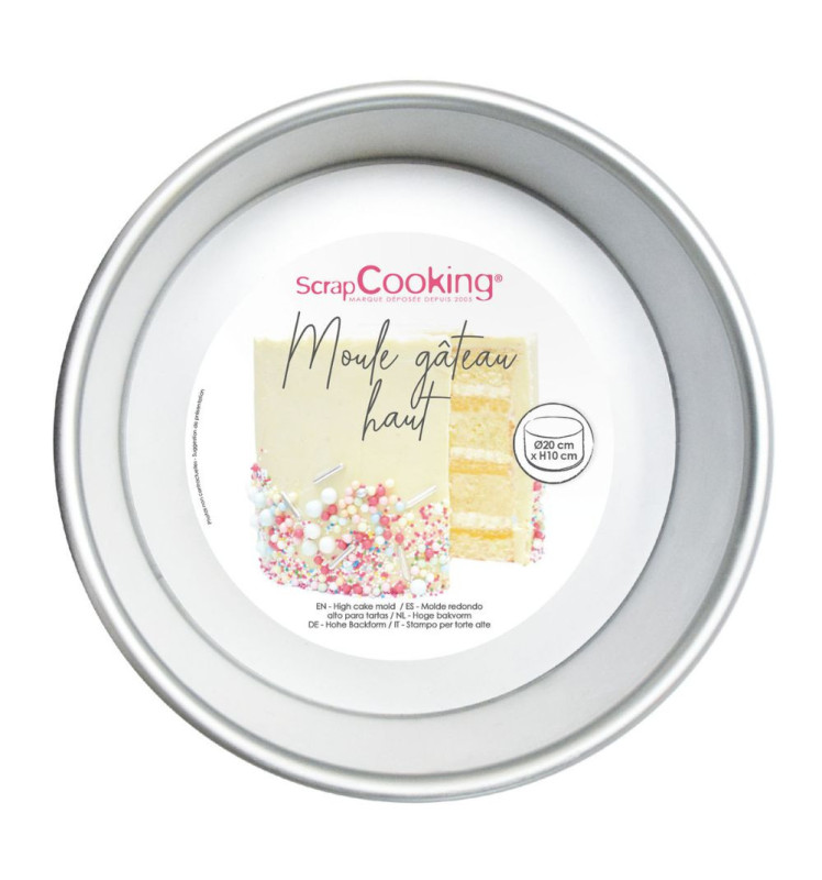 scrapcooking Moule à gâteau aluminium haut - diamètre 20cm
