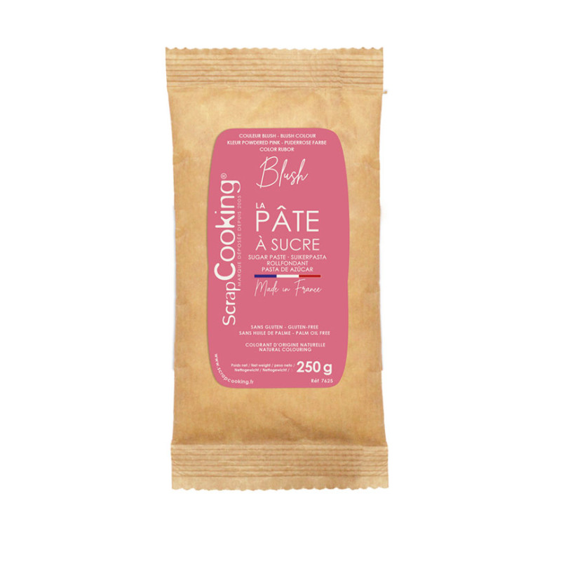 Scrapcooking Pâte à Sucre Colorant D'origine Naturelle Blush 250g