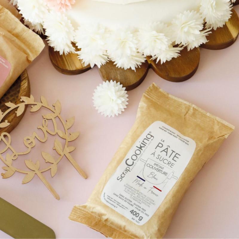 Scrapcooking Pâte à Sucre De Couverture Blanche - 400g