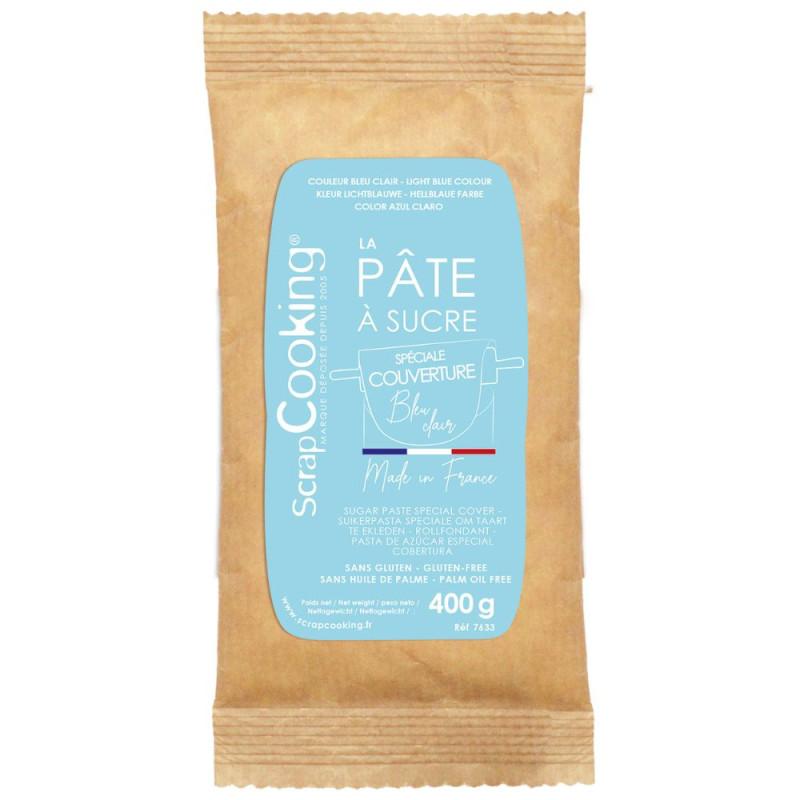 Scrapcooking Pâte à Sucre De Couverture Bleu Clair 400g