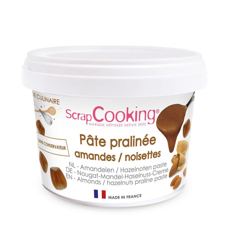 scrapcooking Pâte de praliné amandes-noisettes 200g
