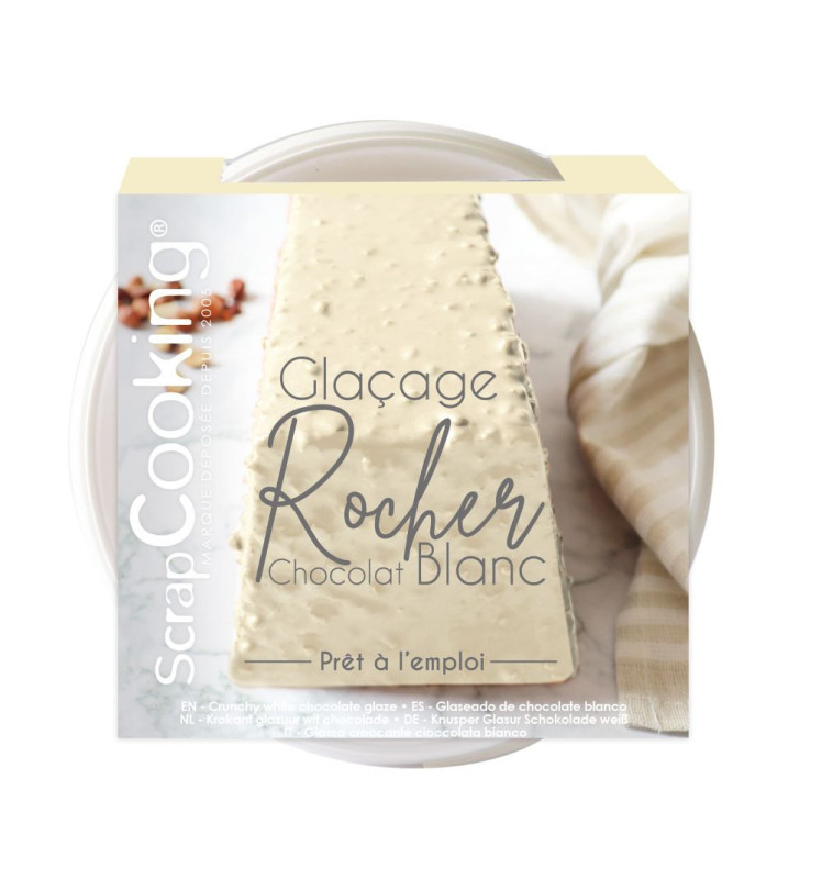 scrapcooking Pot glaçage rocher prêt à l'emploi chocolat blanc