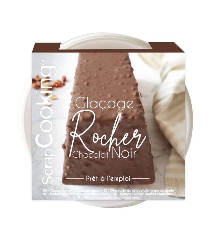 scrapcooking Pot glaçage rocher prêt à l'emploi chocolat noir