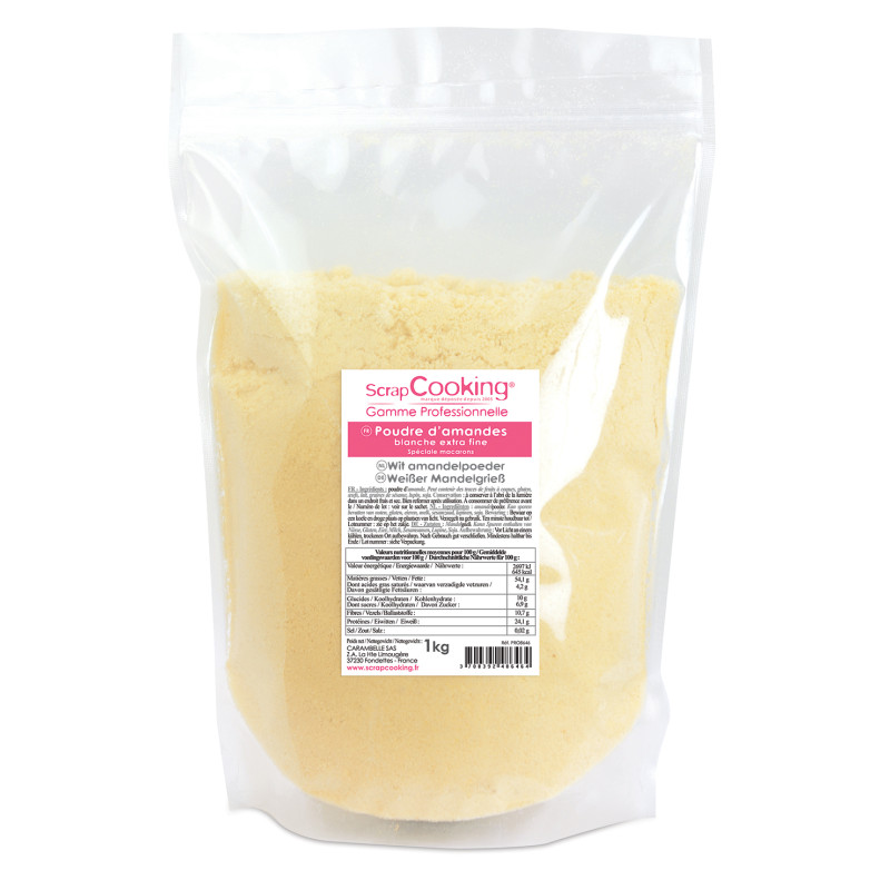 scrapcooking Poudre d'amandes blanche extra fine 1Kg