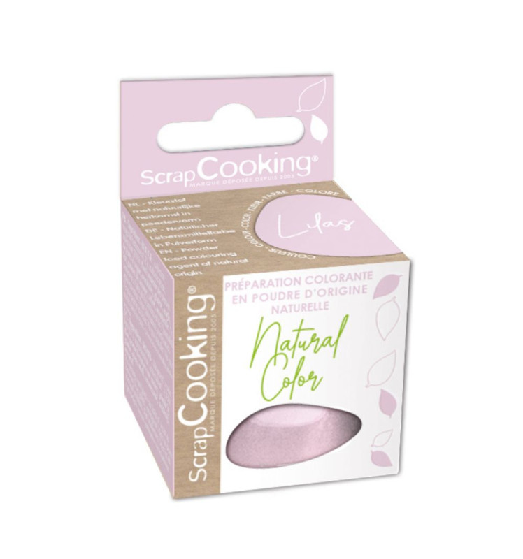 scrapcooking Préparation colorante en poudre d’origine naturelle LILAS 10g