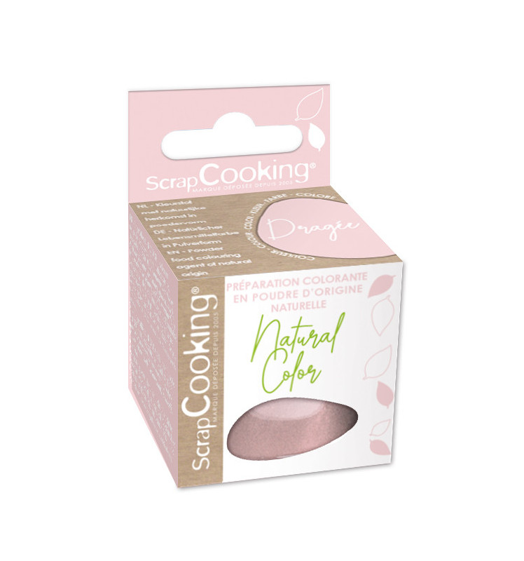 scrapcooking Préparation colorante en poudre d’origine naturelle DRAGÉE 10g