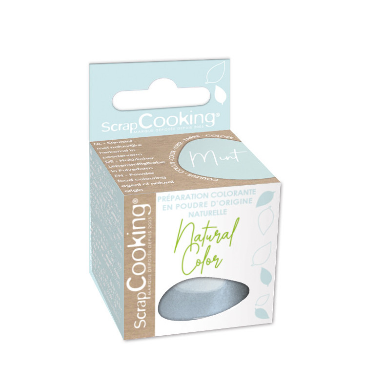 Scrapcooking Préparation Colorante En Poudre D’origine Naturelle MINT 10g
