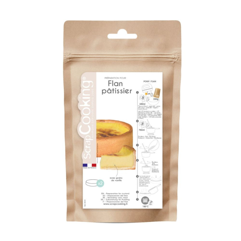 scrapcooking Préparation pour flan vanille prêt à l'emploi 400g