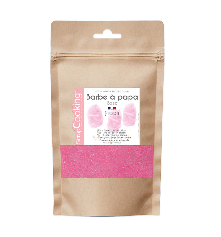 scrapcooking Préparation sucre rose barbe à papa 160g