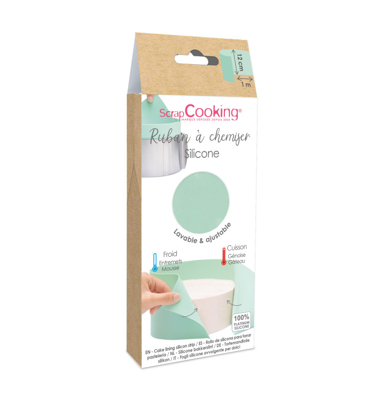 scrapcooking Ruban à chemiser silicone - H12cm X 100 cm