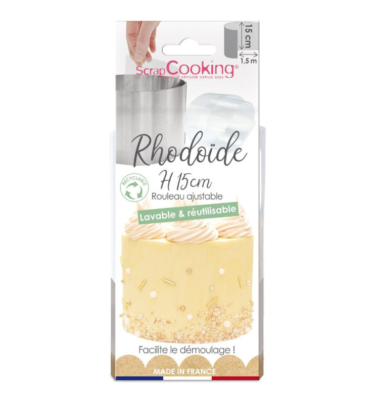 scrapcooking Ruban rhodoïde entremets 1 5 m x H.15 cm